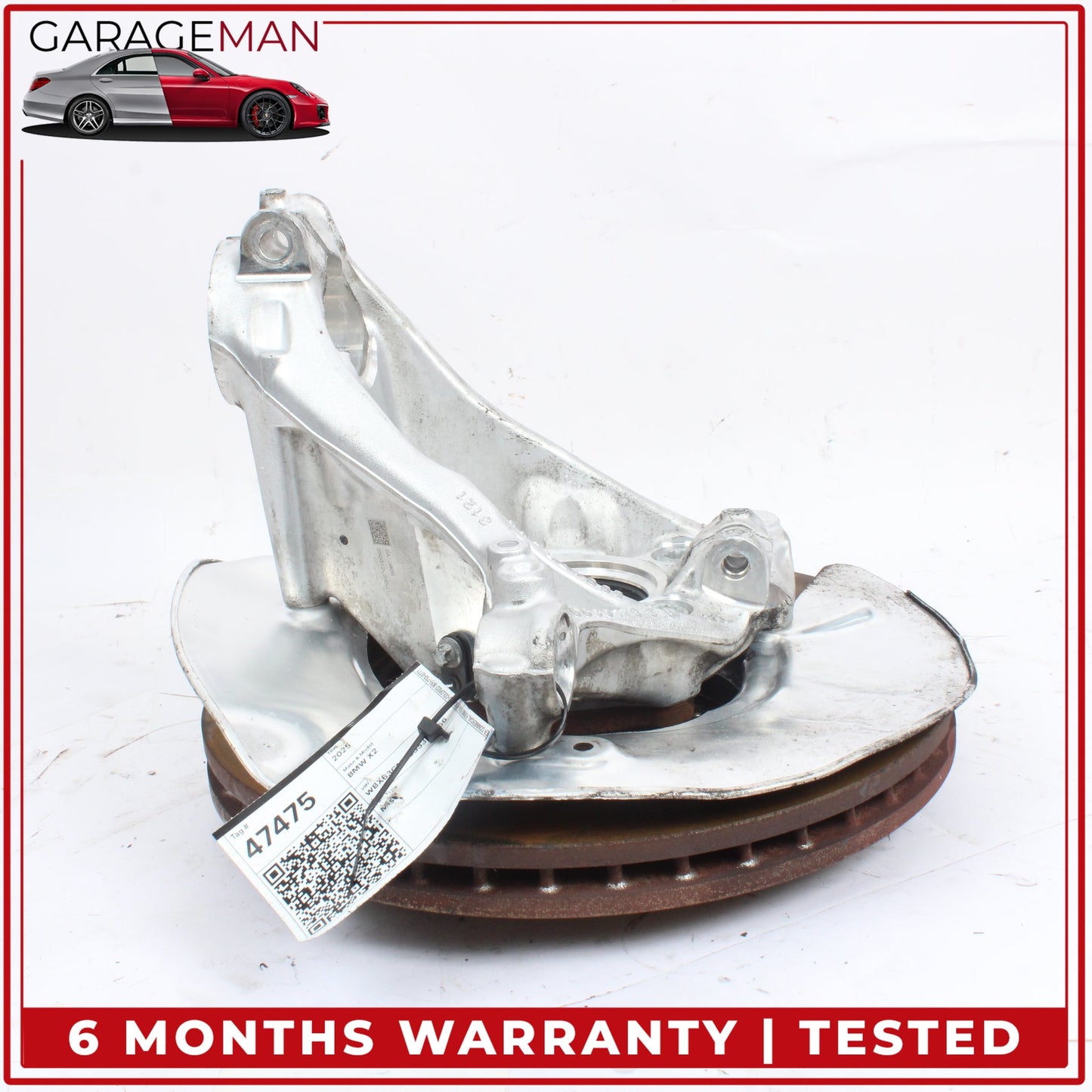 2023-2025 BMW X2 U10 AWD 2.0L Front Left Side Spindle Knuckle 6890179 OEM