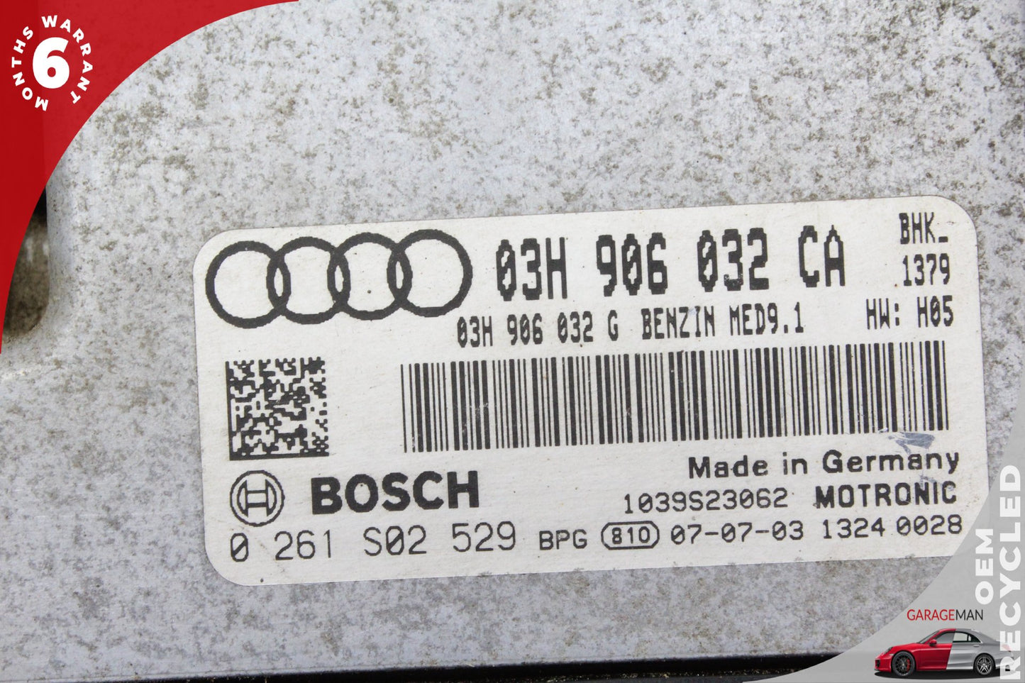 2007-2009 Audi Q7 Engine Control Module ECU ECM 03H906032CA OEM