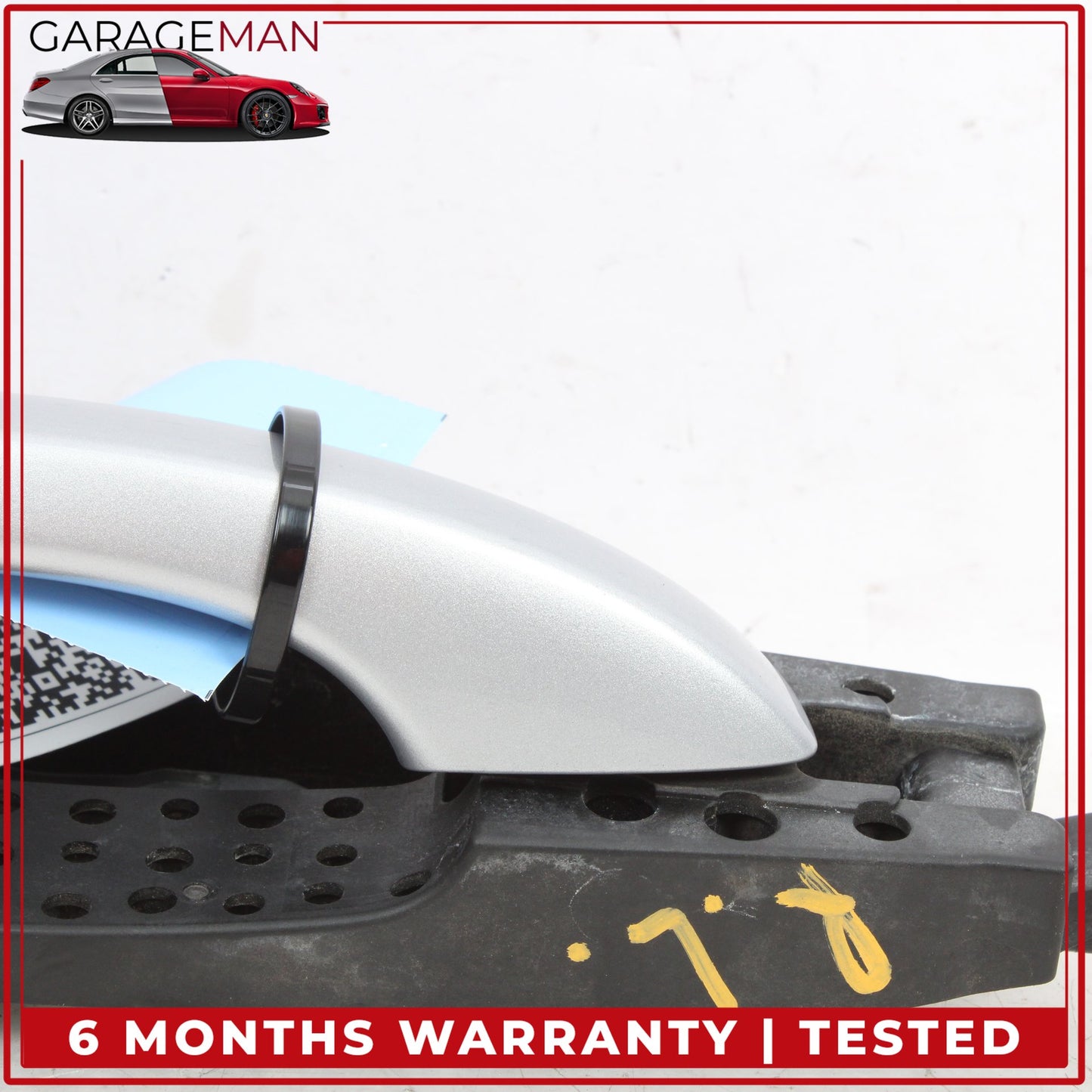 2017-2024 Audi Q7 Rear Left Side Exterior Door Handle Silver 4M0837885A OEM