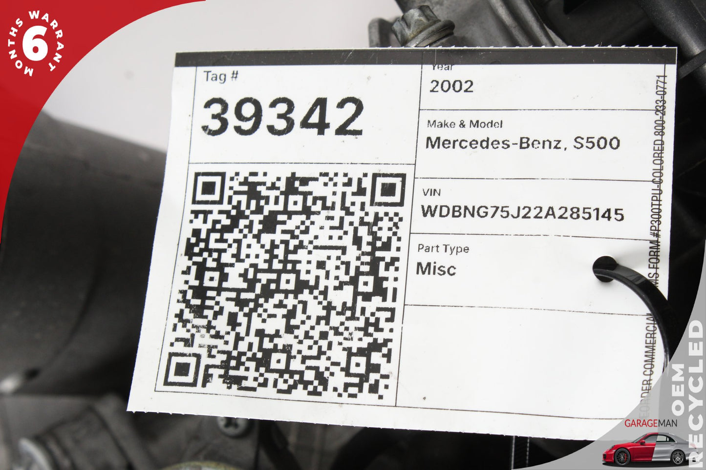 1999-2006 Mercedes W220 S500 CL500 Engine Motor Assembly 5.0 V8 M113 OEM 208K