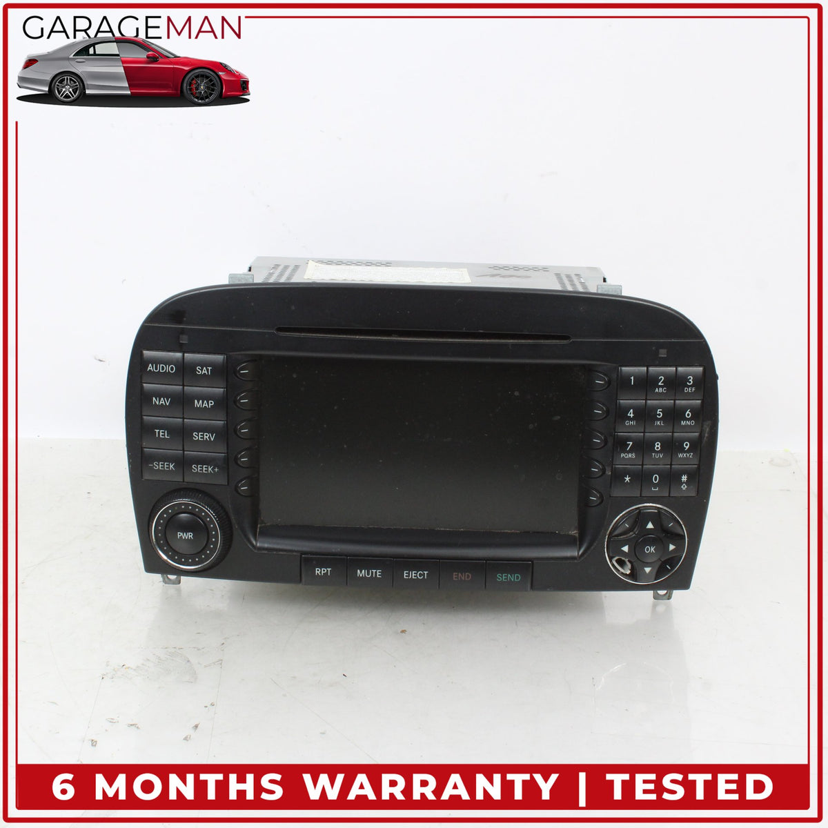 2005-2008 Mercedes R230 SL500 Command Head Unit Navigation Radio 2308205489 OEM