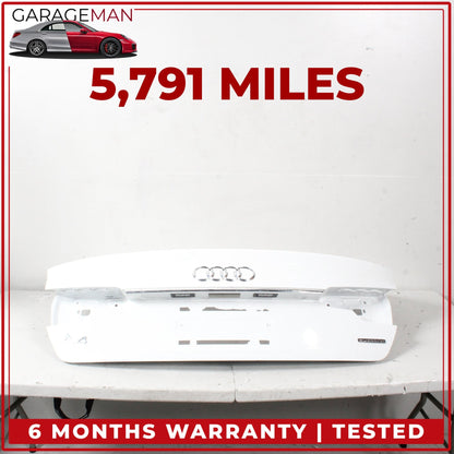 2020-2024 Audi A4 B9 Rear Trunk Deck Lid Shell White 8W5827025K OEM