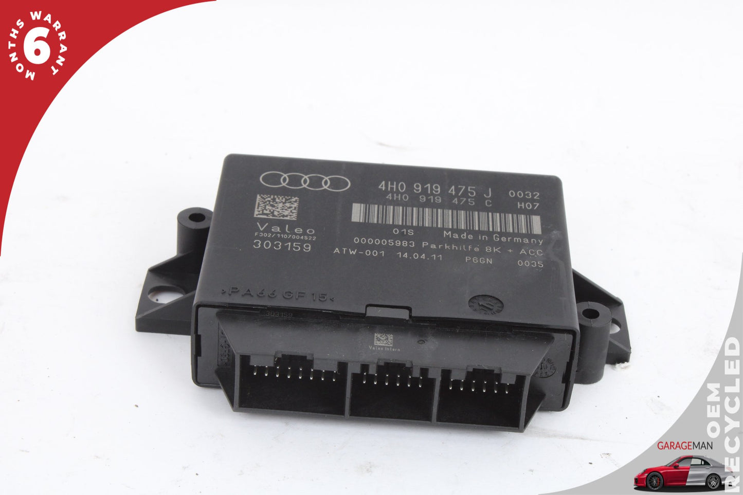 2012-2018 Audi A6 C7 Sedan Parking Assist Control Module 4H0919475J Genuine