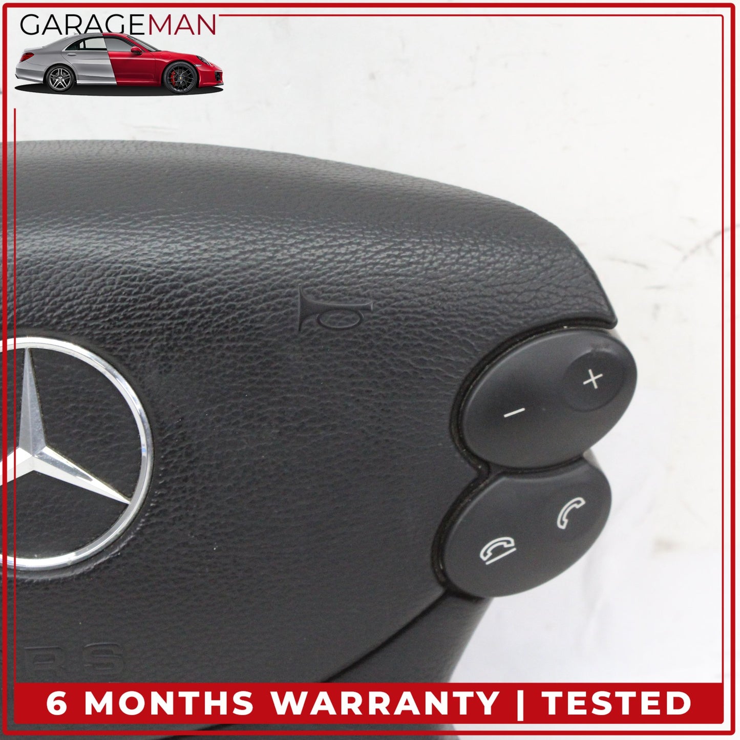 2003-2012 Mercedes W211 E350 Front Left Side Steering Wheel Airbag Black OEM