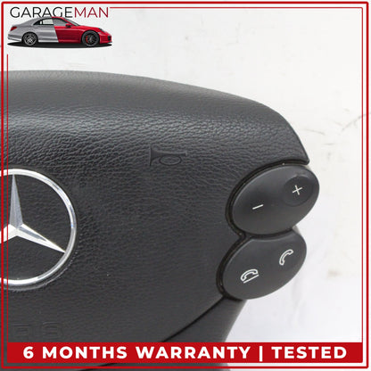 2003-2012 Mercedes W211 E350 Front Left Side Steering Wheel Airbag Black OEM