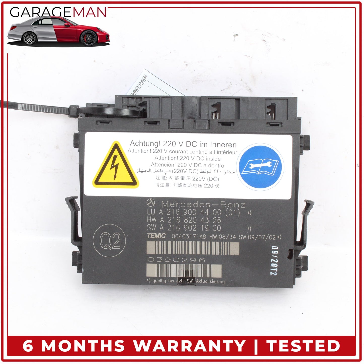 2010-2014 Mercedes W216 CL550 Front Left or Right Seat Contour Control Module