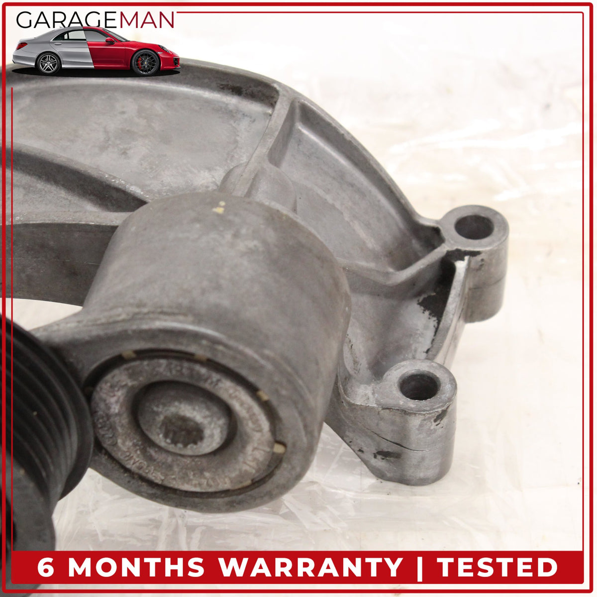 2009-2017 Audi A6 Engine Alternator Support Bracket w/ Pulley 06E903143D OEM