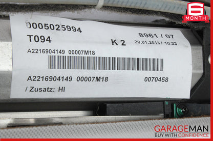 2010-2013 Mercedes W221 S550 Rear Window Sun Shade Screen Roller Blind w/ Trim