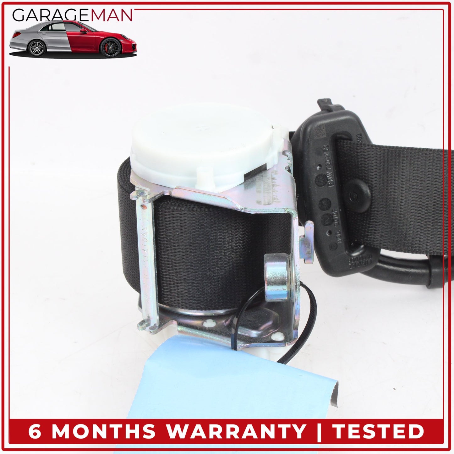 2014-2021 BMW i3 I01 Rear Right Side Seat Belt Retractor Black 7304152 OEM