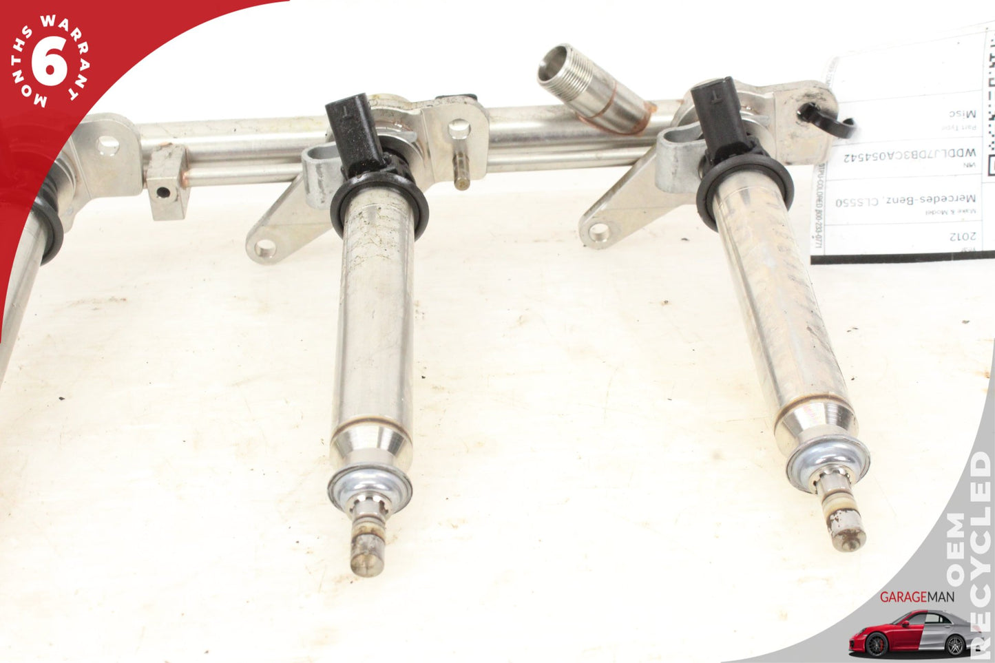 2011-2019 Mercedes W218 CLS550 Left Fuel Injection Rail Line w/ Injectors OEM