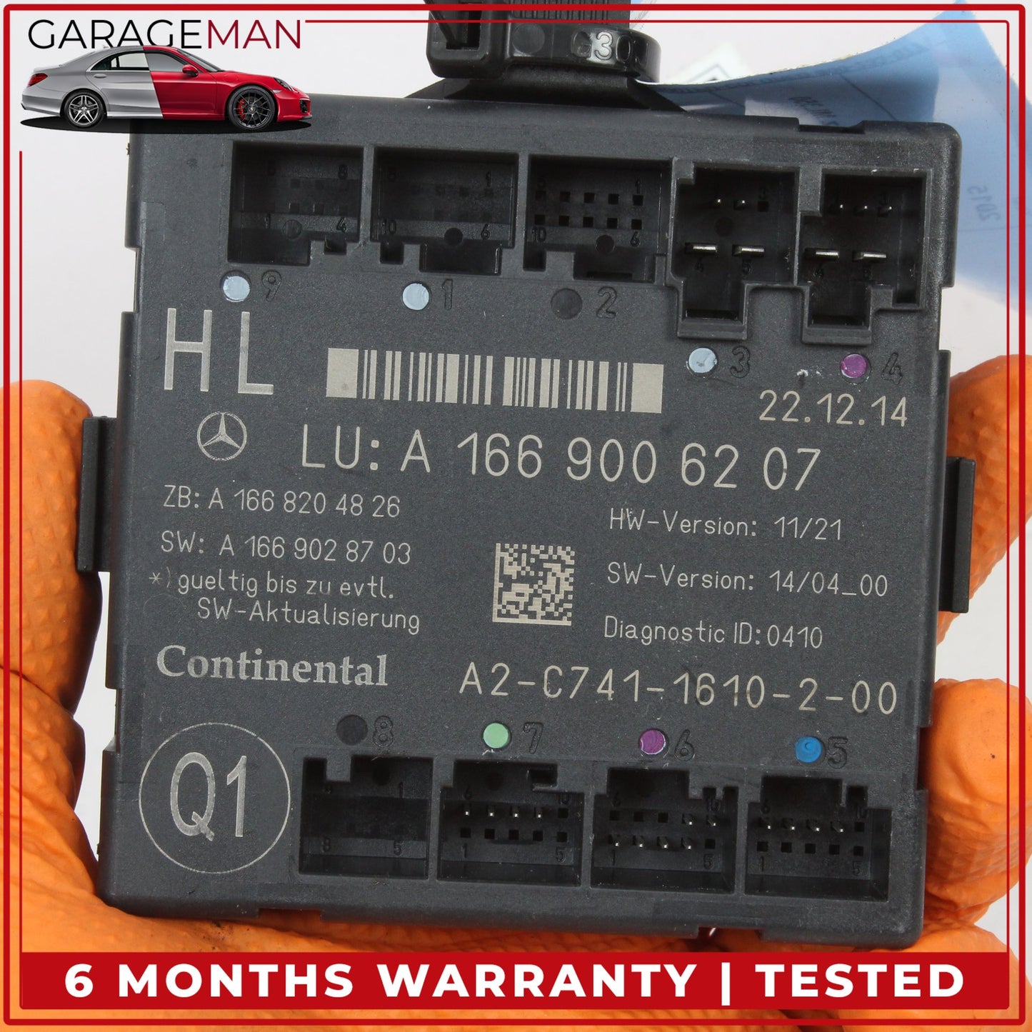 2012-2019 Mercedes W166 ML350 GL450 Rear Left Door Control Module 1669006207 OEM