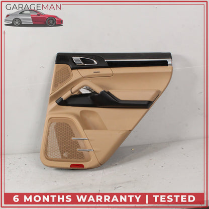 2011-2018 Porsche Cayenne 958 Rear Right Side Door Trim Cover Panel Beige OEM