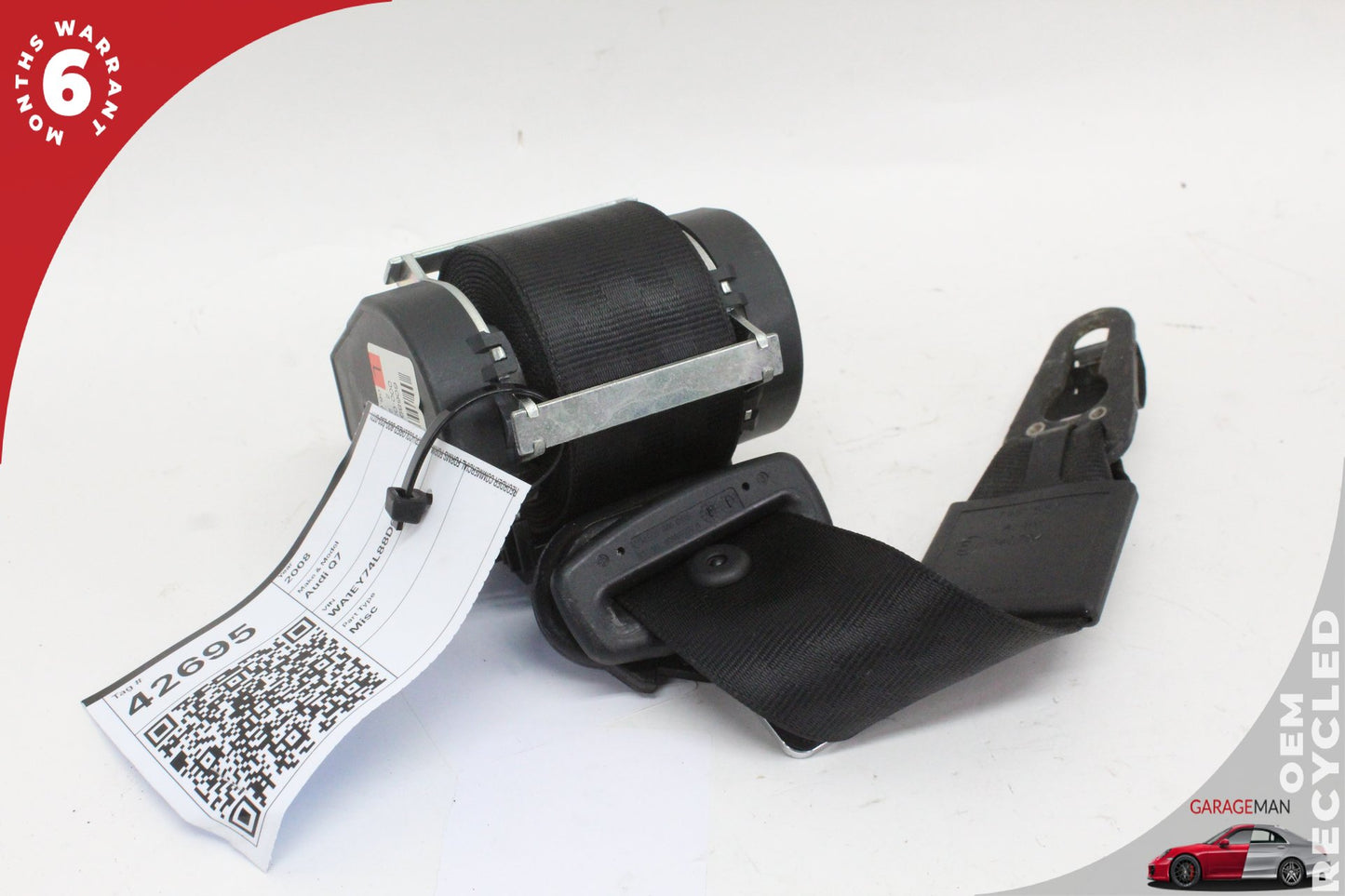 2007-2015 Audi Q7 Rear Left or Right Side 3rd Third Row Seat Belt 4L0857811B OEM