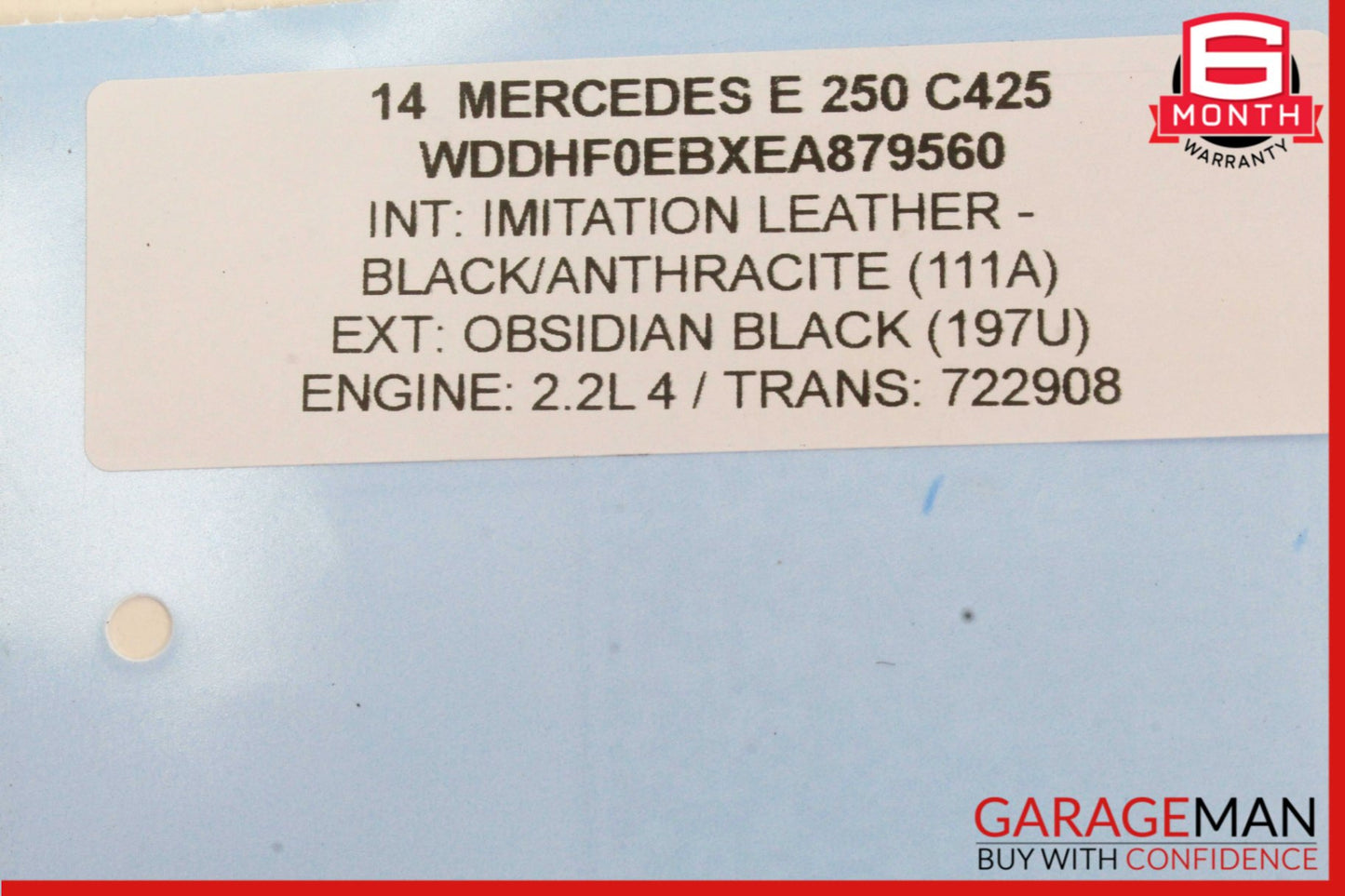 10-16 Mercedes W212 E250 Rear Left/ Right Axle CV Half Shaft Driveshaft