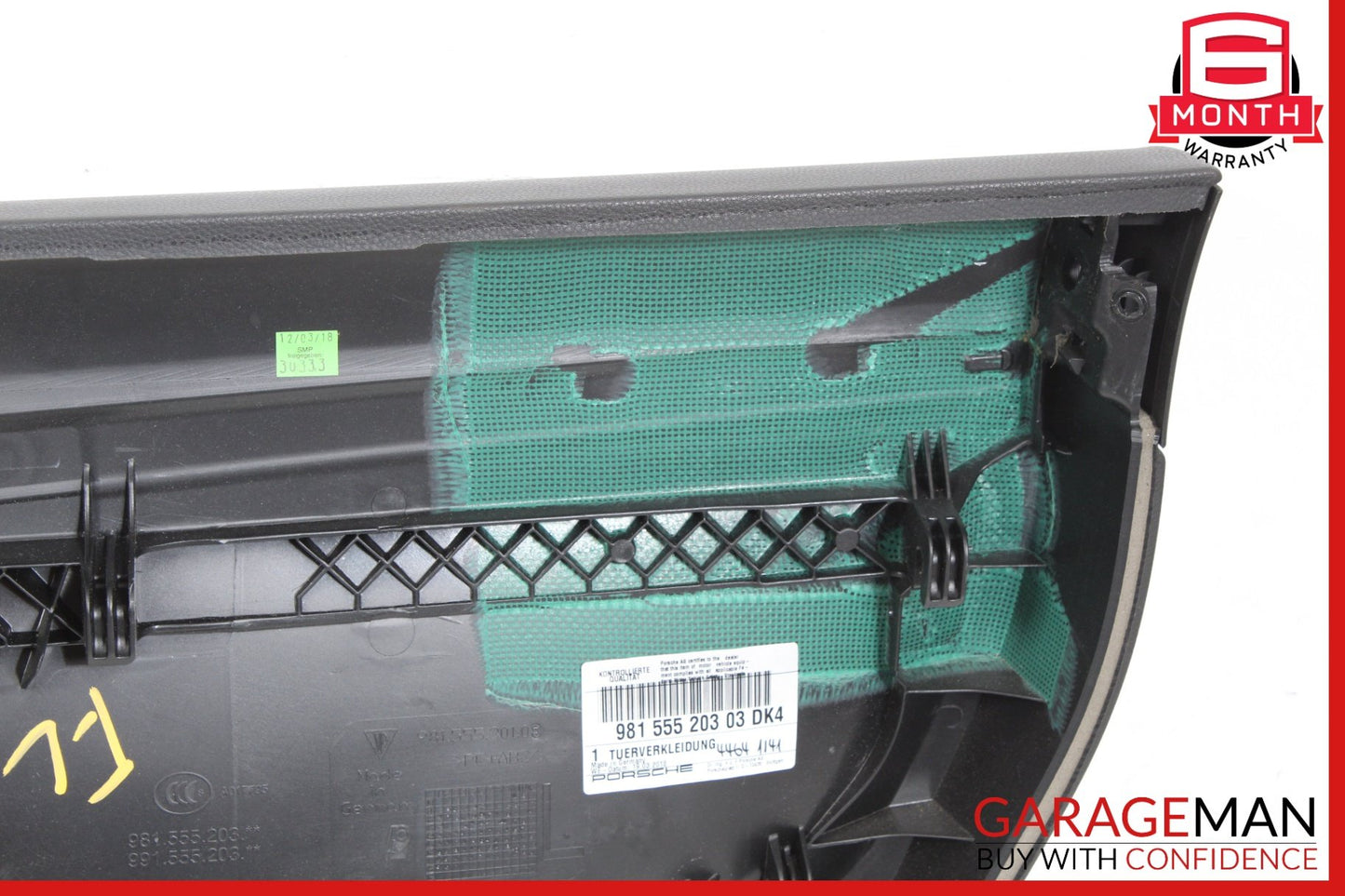 2014-2016 Porsche Cayman 981 Front Left Side Door Trim Panel 991555541 OEM