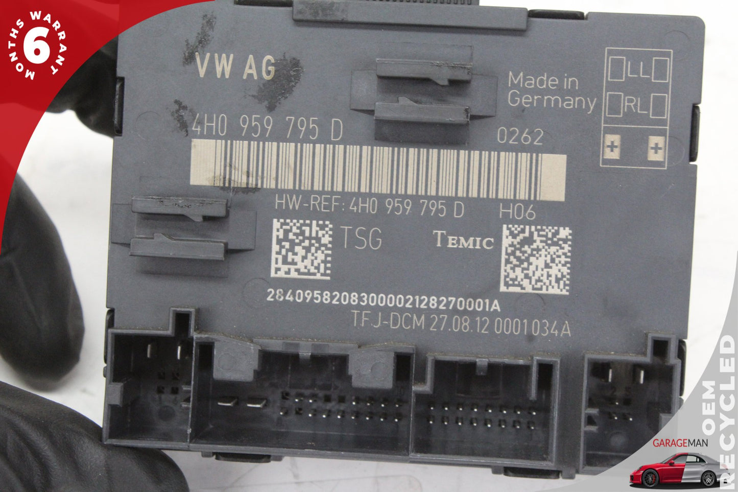 2011-2018 Audi A8 Rear Left or Right Door Control Module 4H0959795D OEM