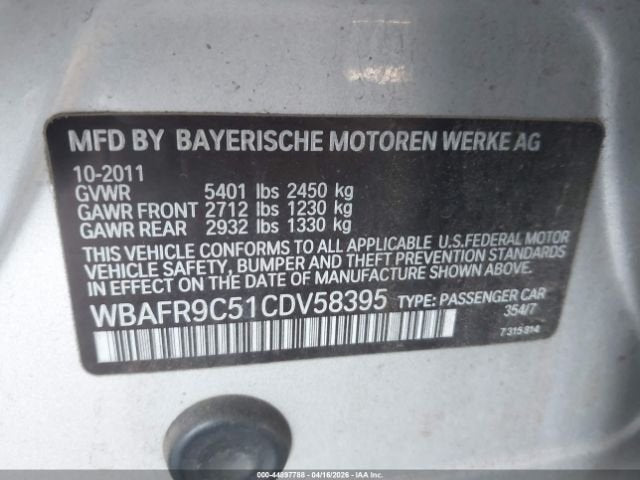 Parting Out- 2012 BMW 550i F10- 134
