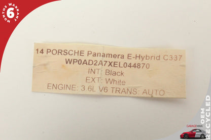 2014-2016 Porsche Panamera E-Hybrid Plug-In Lithium Ion Battery Pack Cell OEM