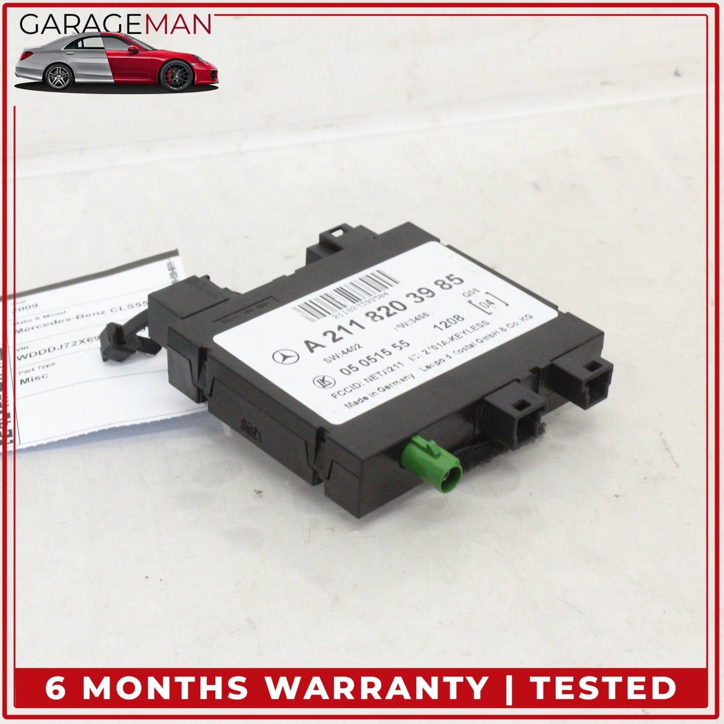 2003-2011 Mercedes W219 CLS550 Keyless Go Entry Control Module 2118203985 OEM