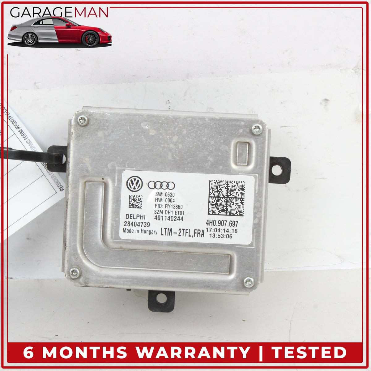 2015-2018 Audi A8 LED DRL Head Light Lamp Ballast Control Module 4H0907697 OEM