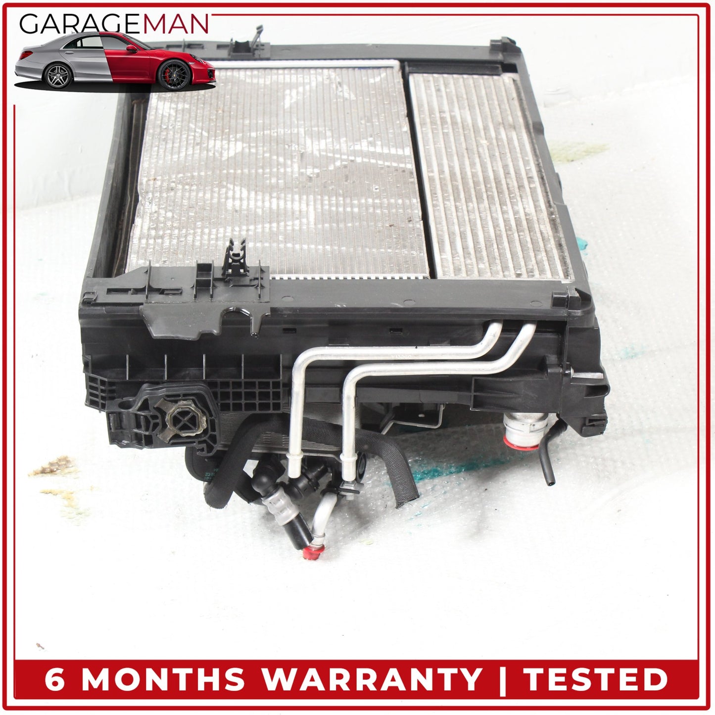2010-2019 BMW 650i Engine Cooling Radiator Fan Motor AC Condenser Assembly OEM