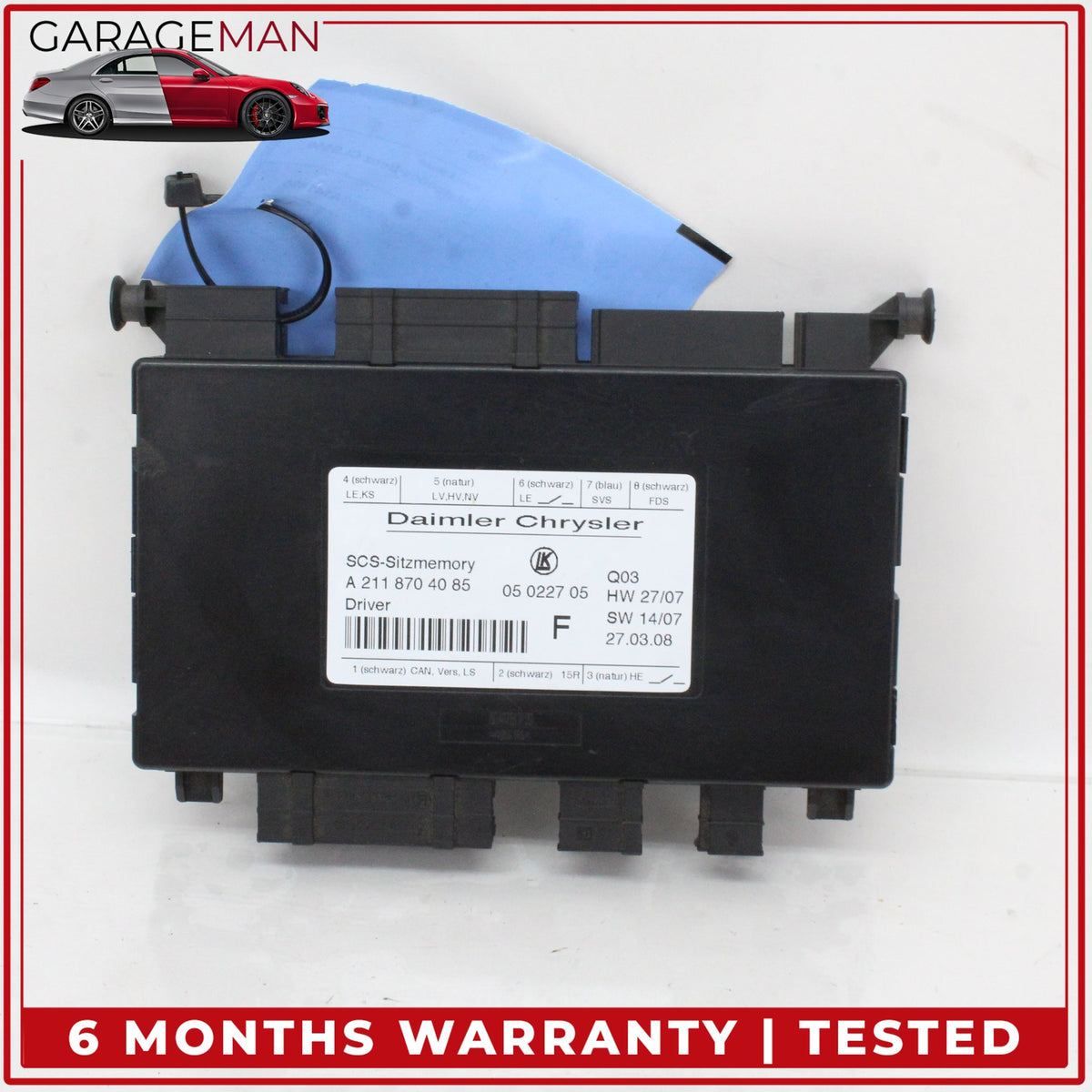 2003-2012 Mercedes W219 CLS550 Front Left Side Seat Control Module Unit OEM