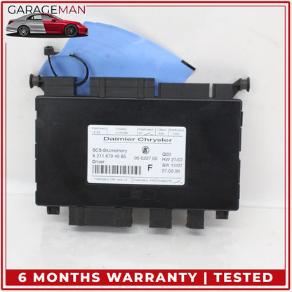 2003-2012 Mercedes W219 CLS550 Front Left Side Seat Control Module Unit OEM