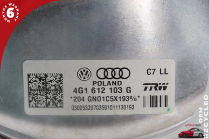 12-18 Audi A6 C7 Sedan Power Brake Booster Master Cylinder 4G1612103G