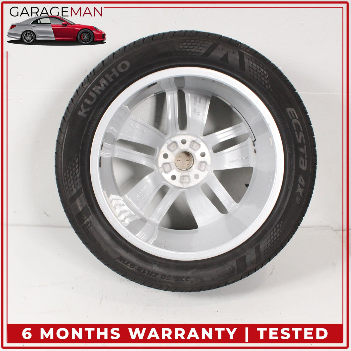 2016-2018 Audi Q3 Front or Rear Side Wheel Rim w/ Kumho Tire 7JX18H2 ET43 OEM