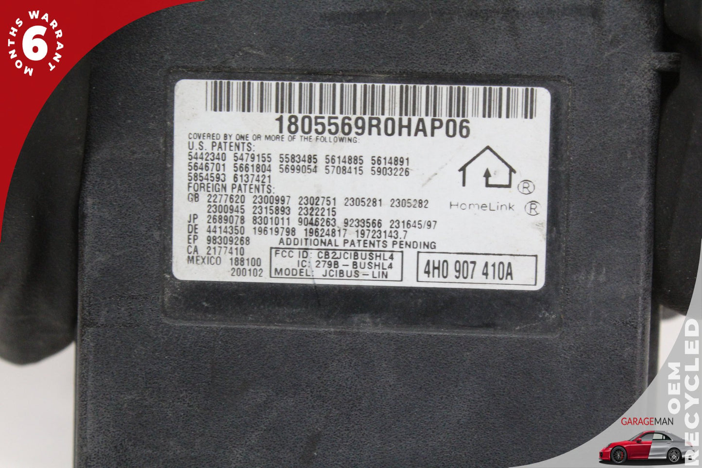 2011-2018 Audi A7 A6 A8 Garage Door Opener Control Module Unit 4H0907410A OEM