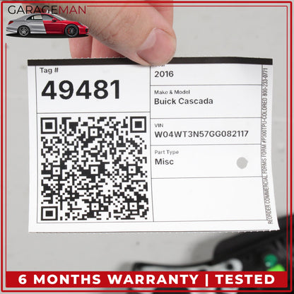 2016-2019 Buick Cascada Convertible Front Right Door Trim 39014325 OEM