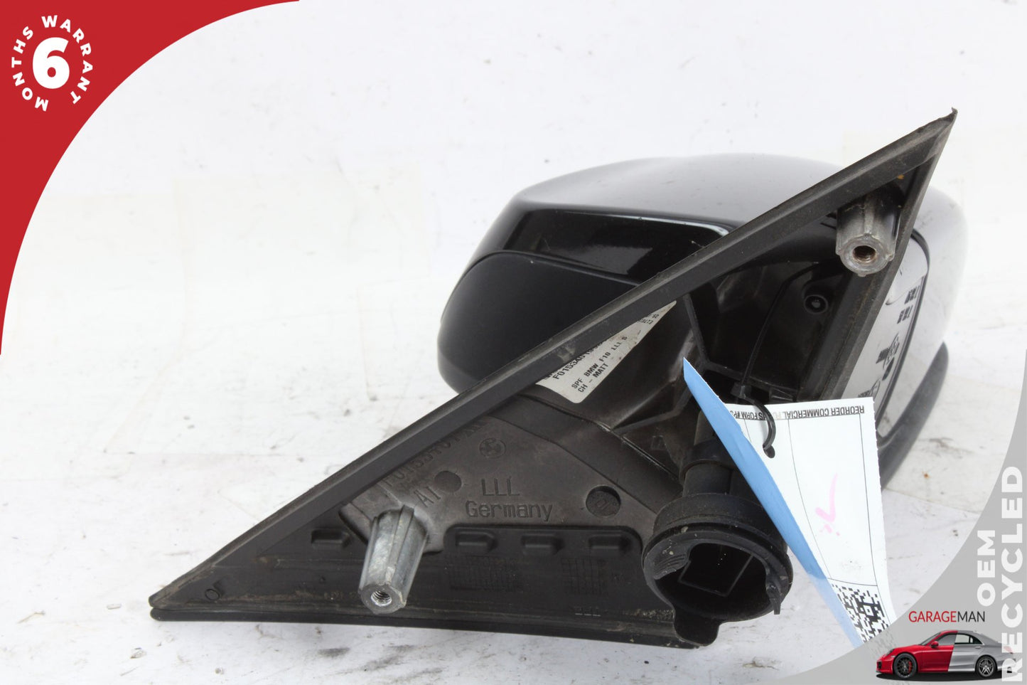 2011-2016 BMW 528i F10 Front Left Side Door Rear View Mirror Black 7216364 OEM