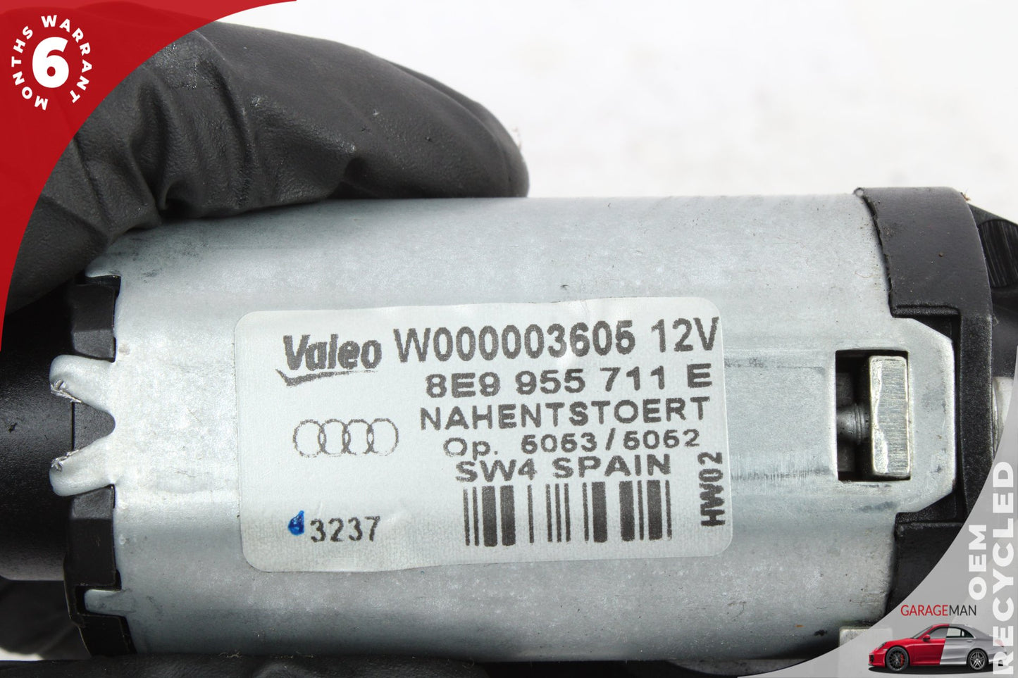 2007-2015 Audi Q7 Rear Windshield Wiper Motor Valeo 8E9955711E OEM