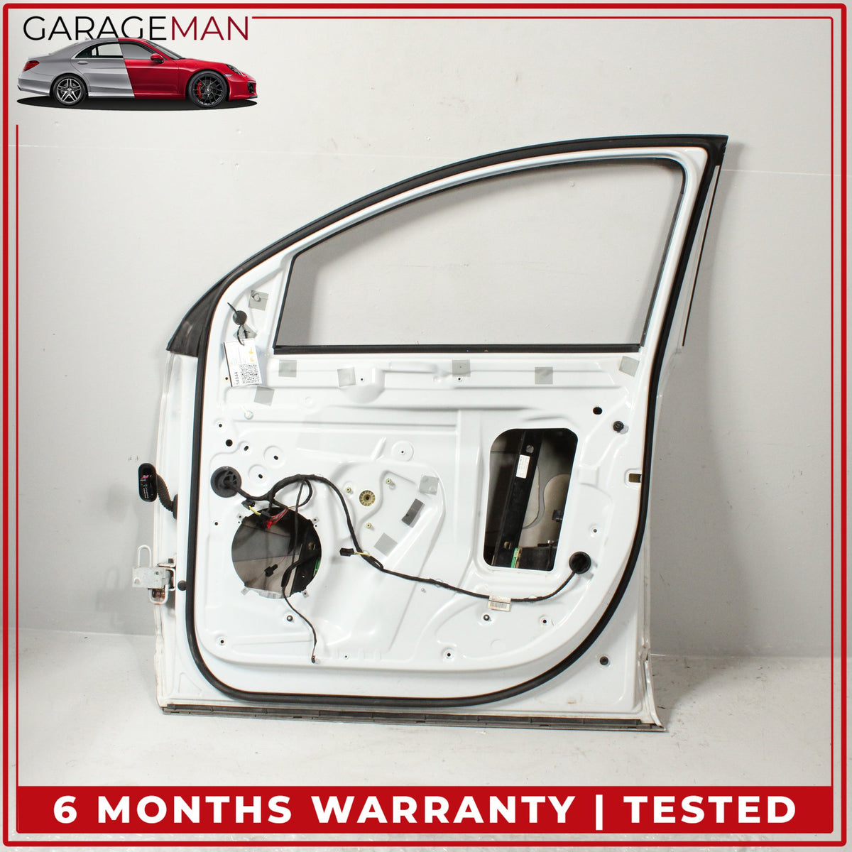 2007-2015 Audi Q7 Front Right Side Door Shell Glacier White Metallic OEM