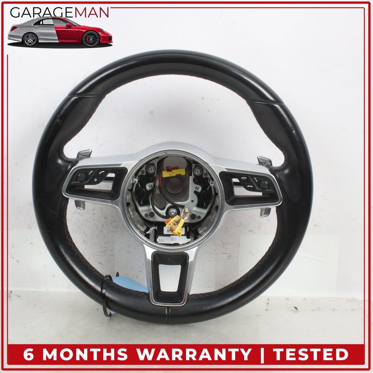 2015-2021 Porsche Cayenne 958 Macan 95B Steering Wheel w/ Paddle Shifters OEM