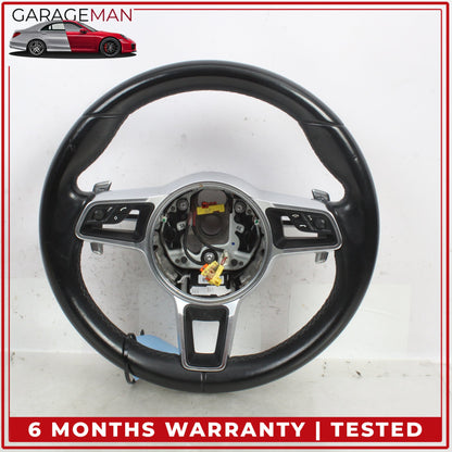 2015-2021 Porsche Cayenne 958 Macan 95B Steering Wheel w/ Paddle Shifters OEM
