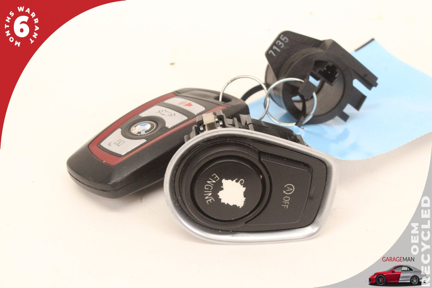 2012-2020 BMW 430i 440i F36 Engine Start Stop Switch w/ Key Fob 9250734 OEM