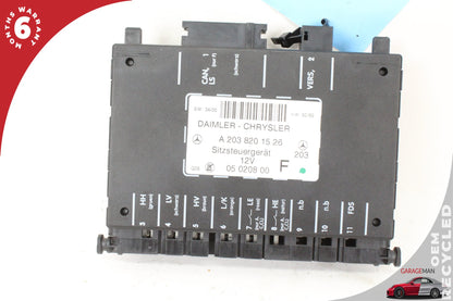 2001-2009 Mercedes W203 C240 Front Left Side Seat Control Module 2038201526 OEM