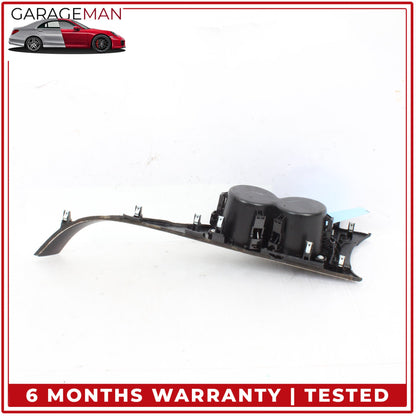 2014-2024 Infiniti Q50 V37 Center Console Dual Cup Holder w/ Trim Wood OEM