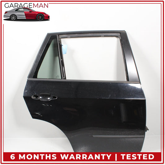 2007-2013 BMW X5 E70 Rear Right Side Door Shell Black w/ Window Regulator OEM