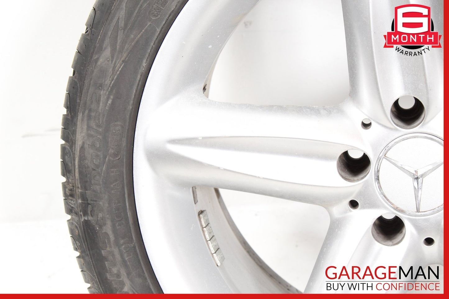 2003-2012 Mercedes R230 SL500 Rear Wheel Rim w/ Tire 9.5JX18H2 ET40 OEM