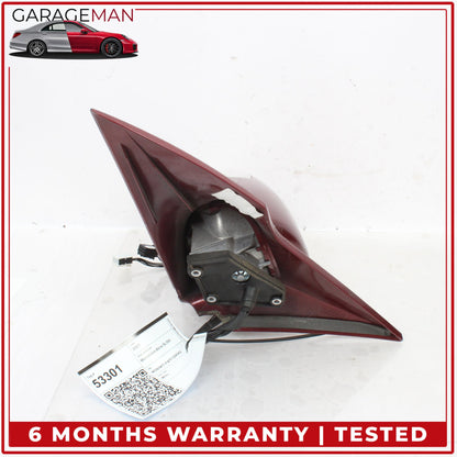 2004-2008 Mercedes R230 SL550 Front Right Door Rear View Mirror Thulite Red OEM