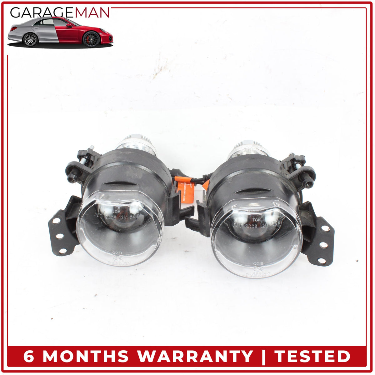 2004-2012 BMW 525i Front Left and Right Side Fog Light Lamp Set 6910791 6910792