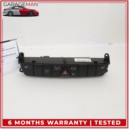 2006-2012 Mercedes W164 ML350 Hazard Switch Control Panel 1648707510 OEM