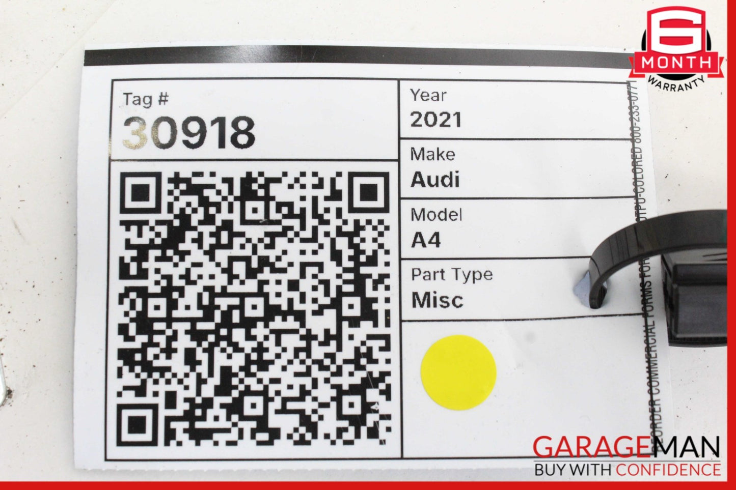 2018-2024 Audi A4 B9 Sedan Rear AC Climate Control Switch Panel 8W0864376