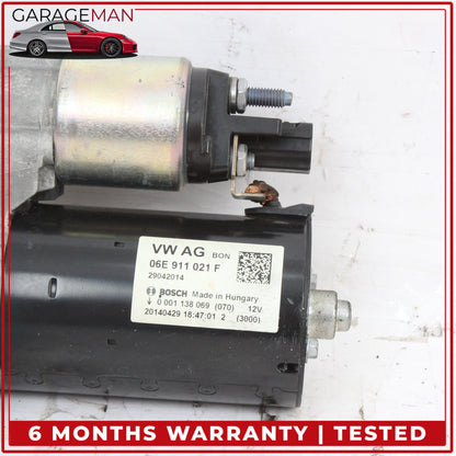 2011-2018 Audi A8 S8 Engine Starter Motor 12V Bosch VW AG 06E911021F OEM