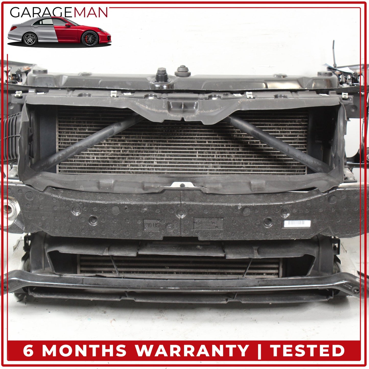 2012-2018 BMW 320i xDrive Front Radiator Support Reinforcement Bar w/ Radiators Assembly OEM