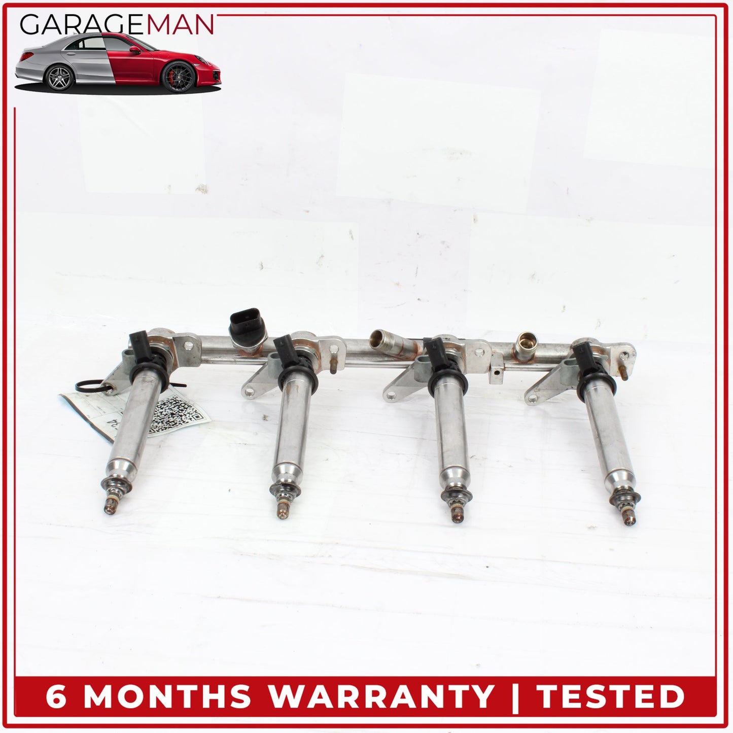 2011-2018 Mercedes X166 GL450 Fuel Injection Rail Line w/ Injectors Right Side