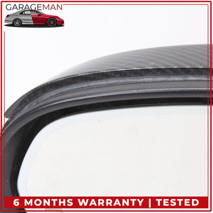 2015-2016 Mercedes W205 C300 Left Rear View Mirror w/ Blind Spot Carbon Fiber