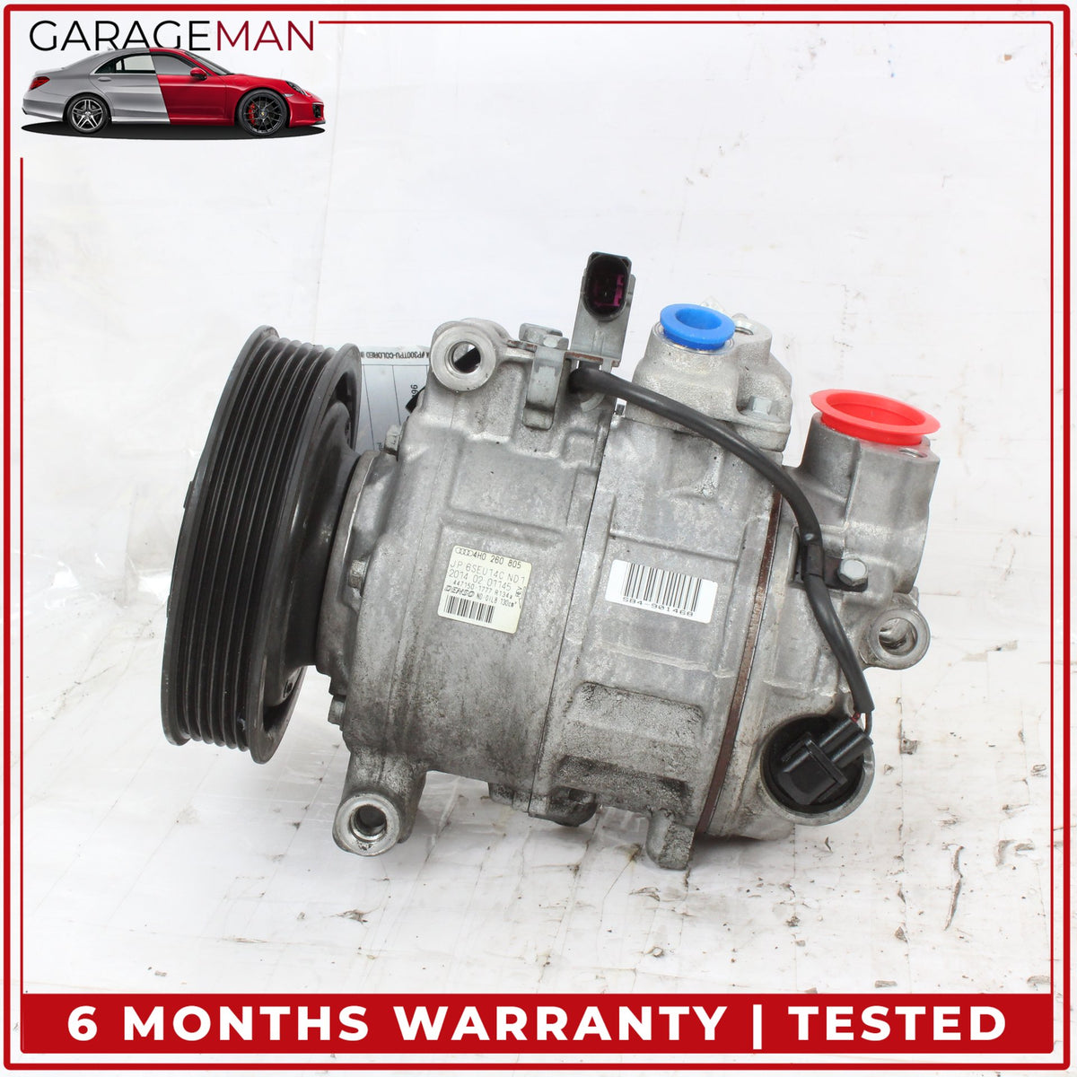 2013-2018 Audi A8 Quattro AC A/C Air Conditioning Compressor 4H0260805 OEM